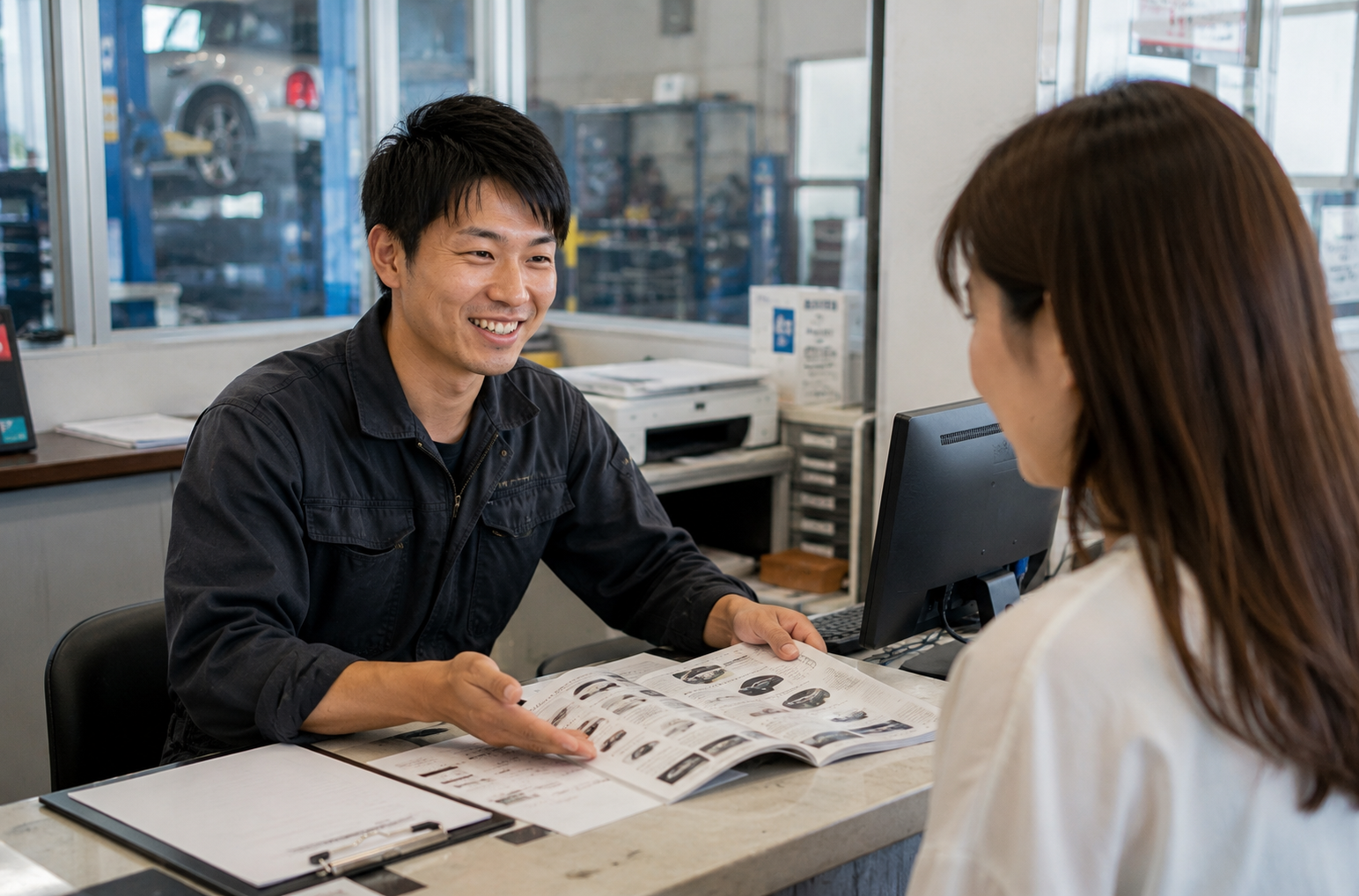 お客様対応の様子